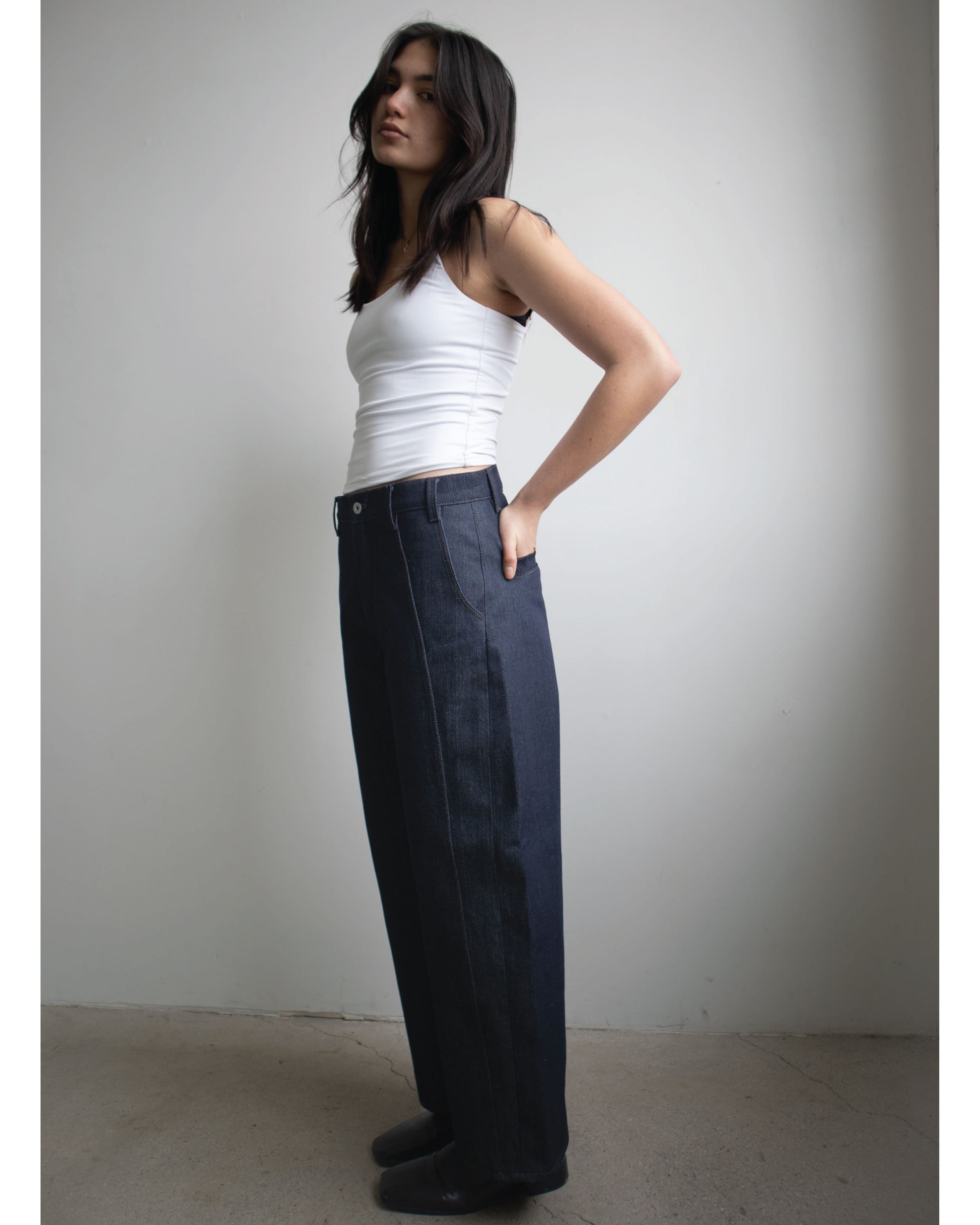 Front Seam, Wide Leg, Italian Suit Pant