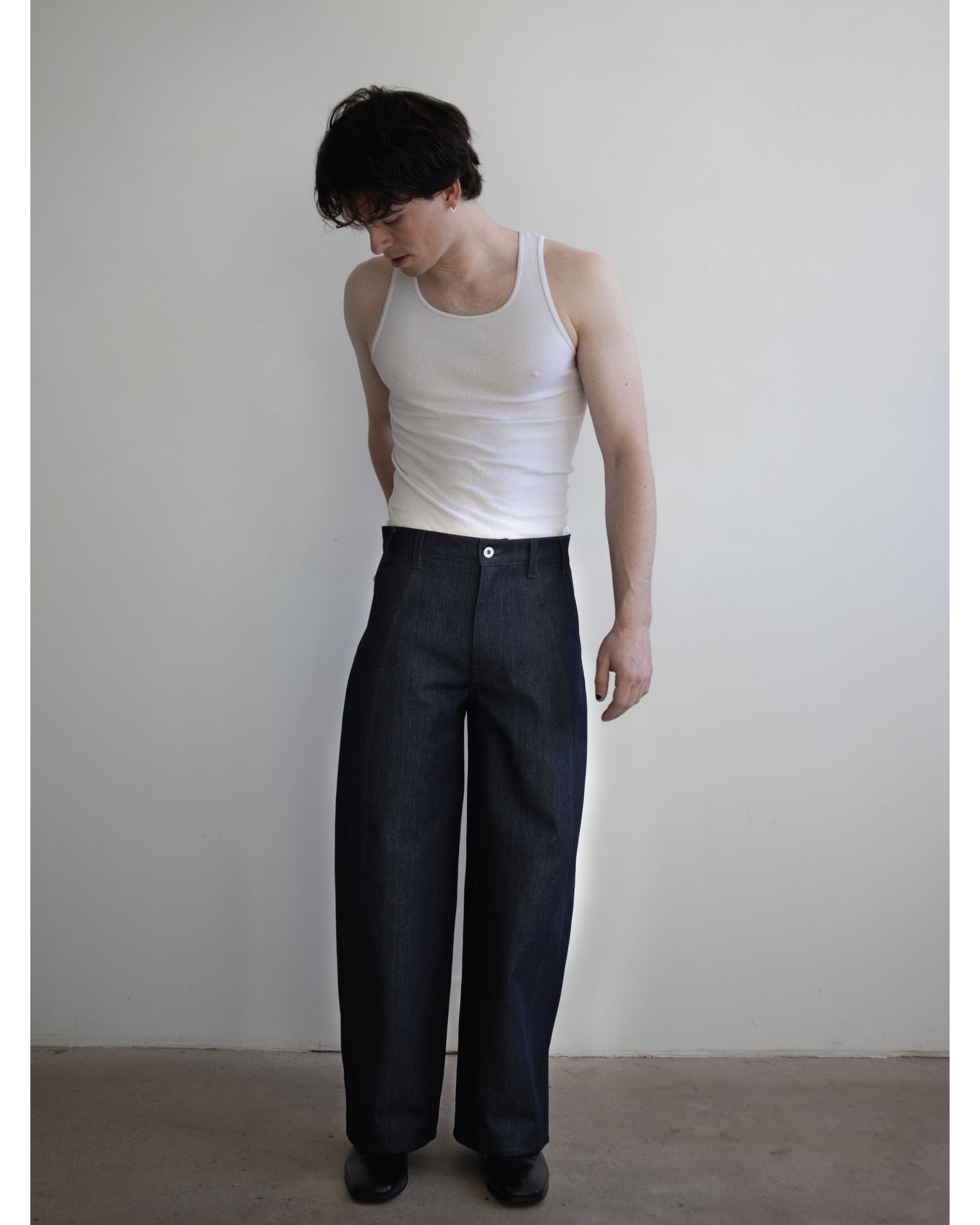 Front Seam, Wide Leg, Italian Suit Pant