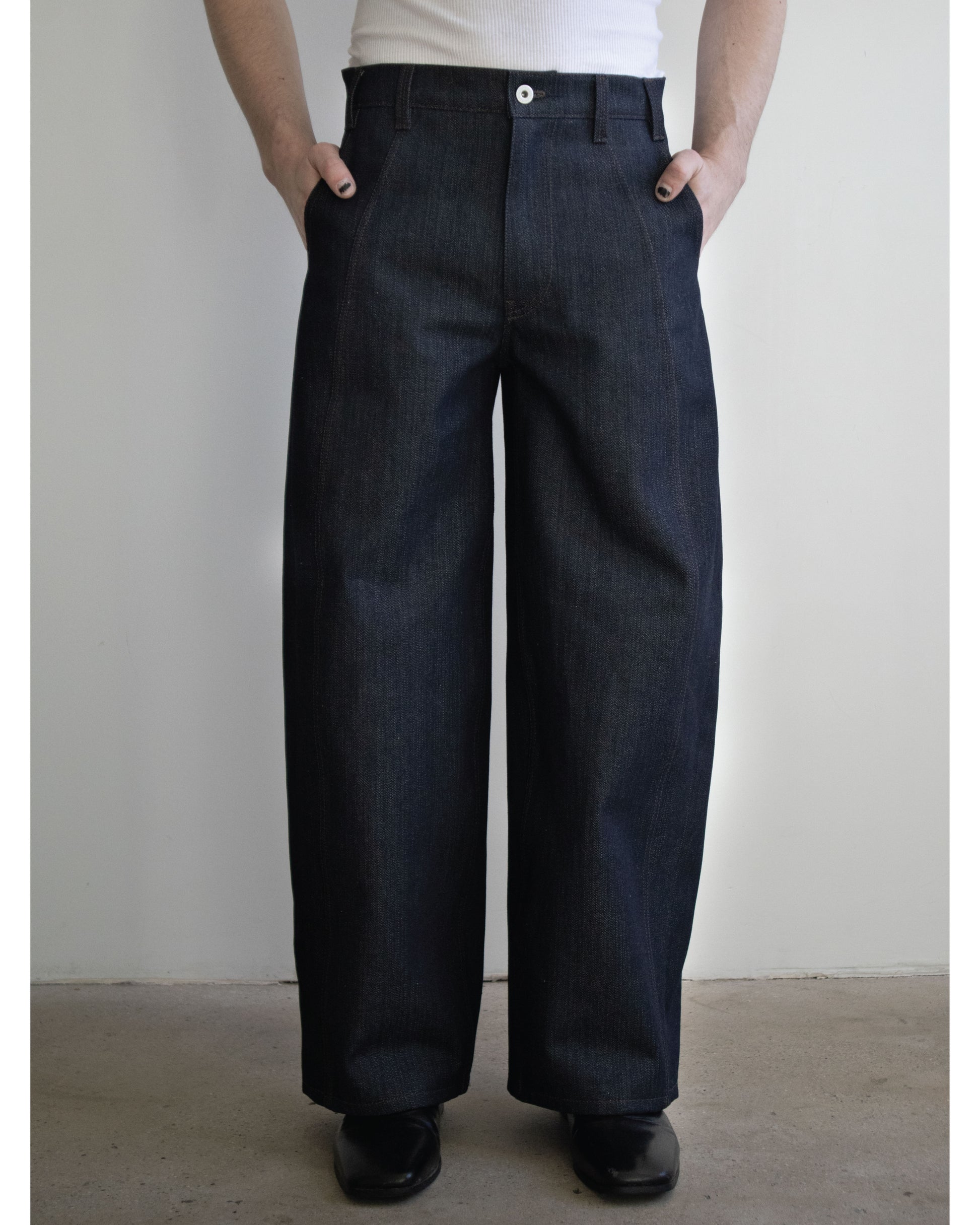 Front Seam, Wide Leg, Italian Suit Pant