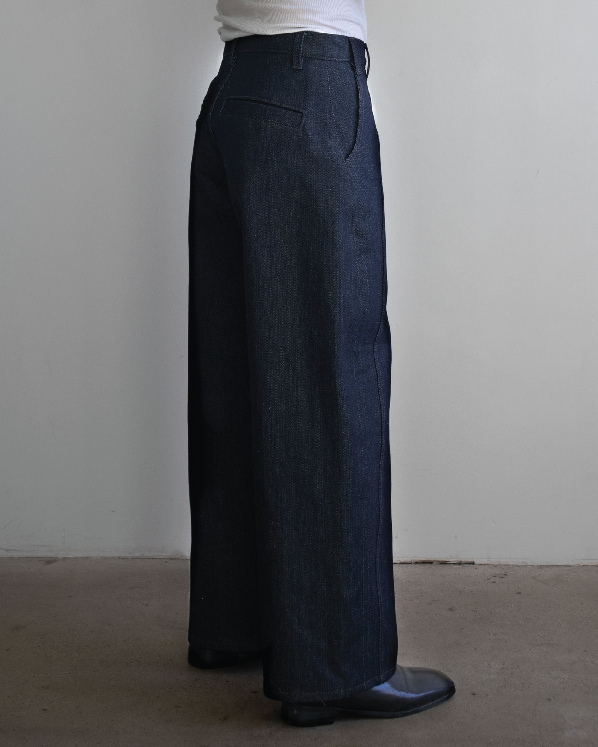 Front Seam, Wide Leg, Italian Suit Pant