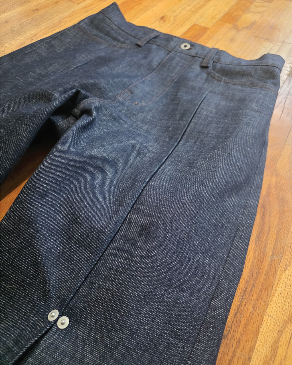 Pinned Box Pleat Pants