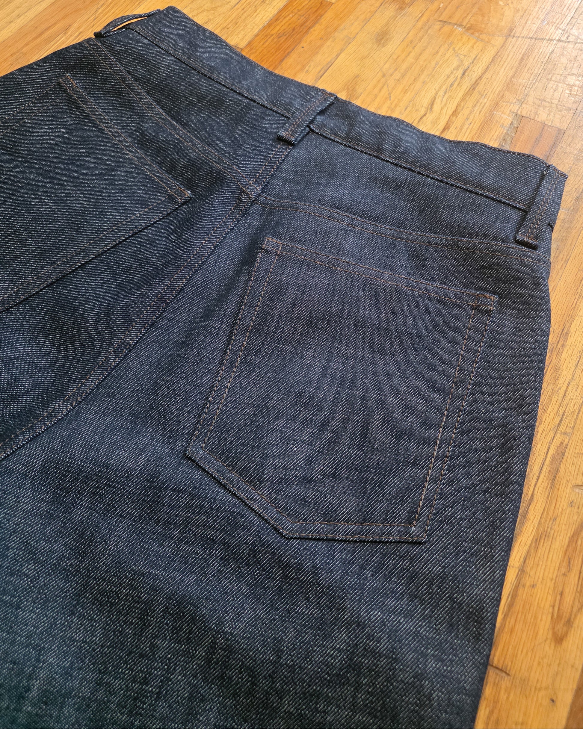 Pinned Box Pleat Pants