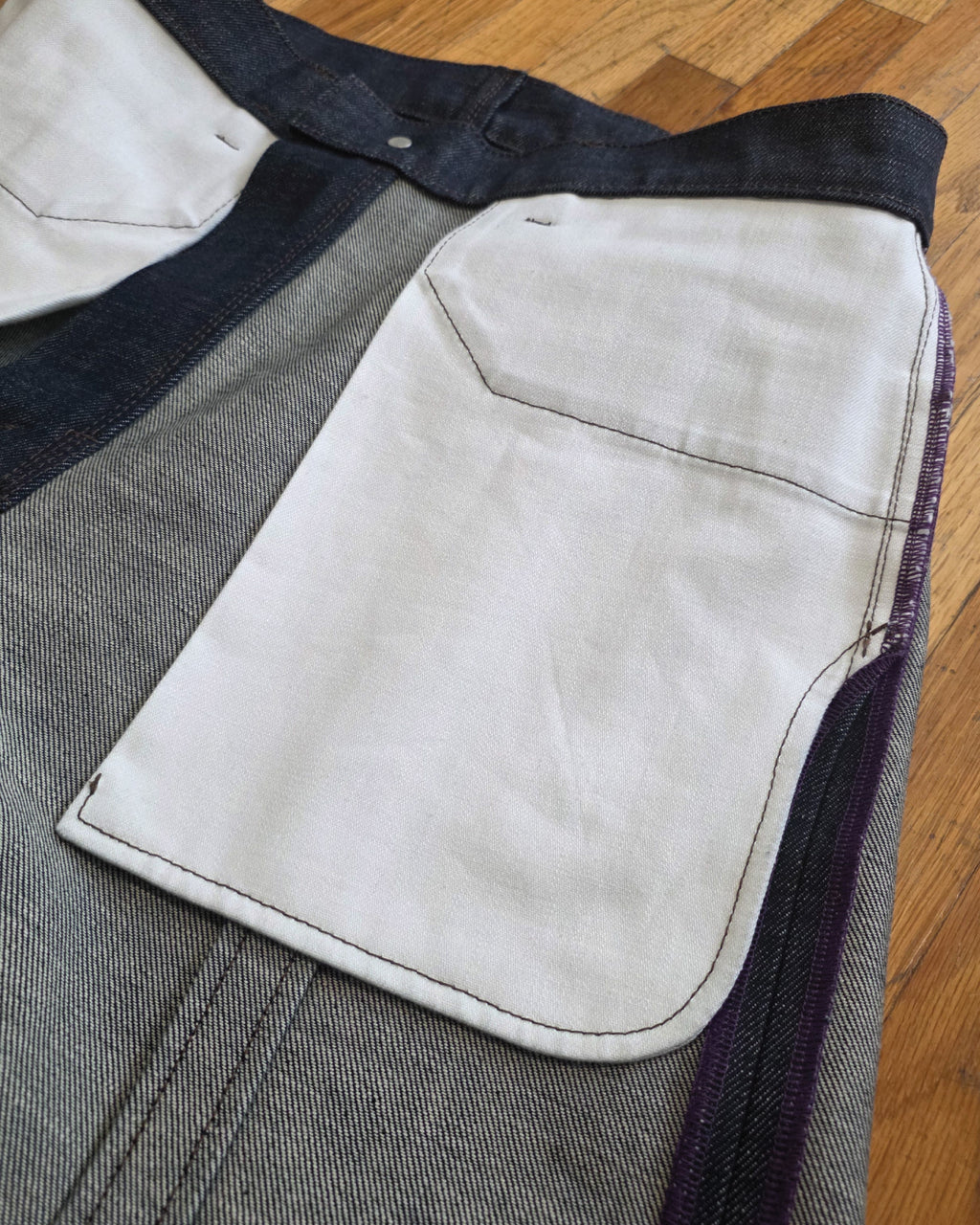 Pinned Box Pleat Pants