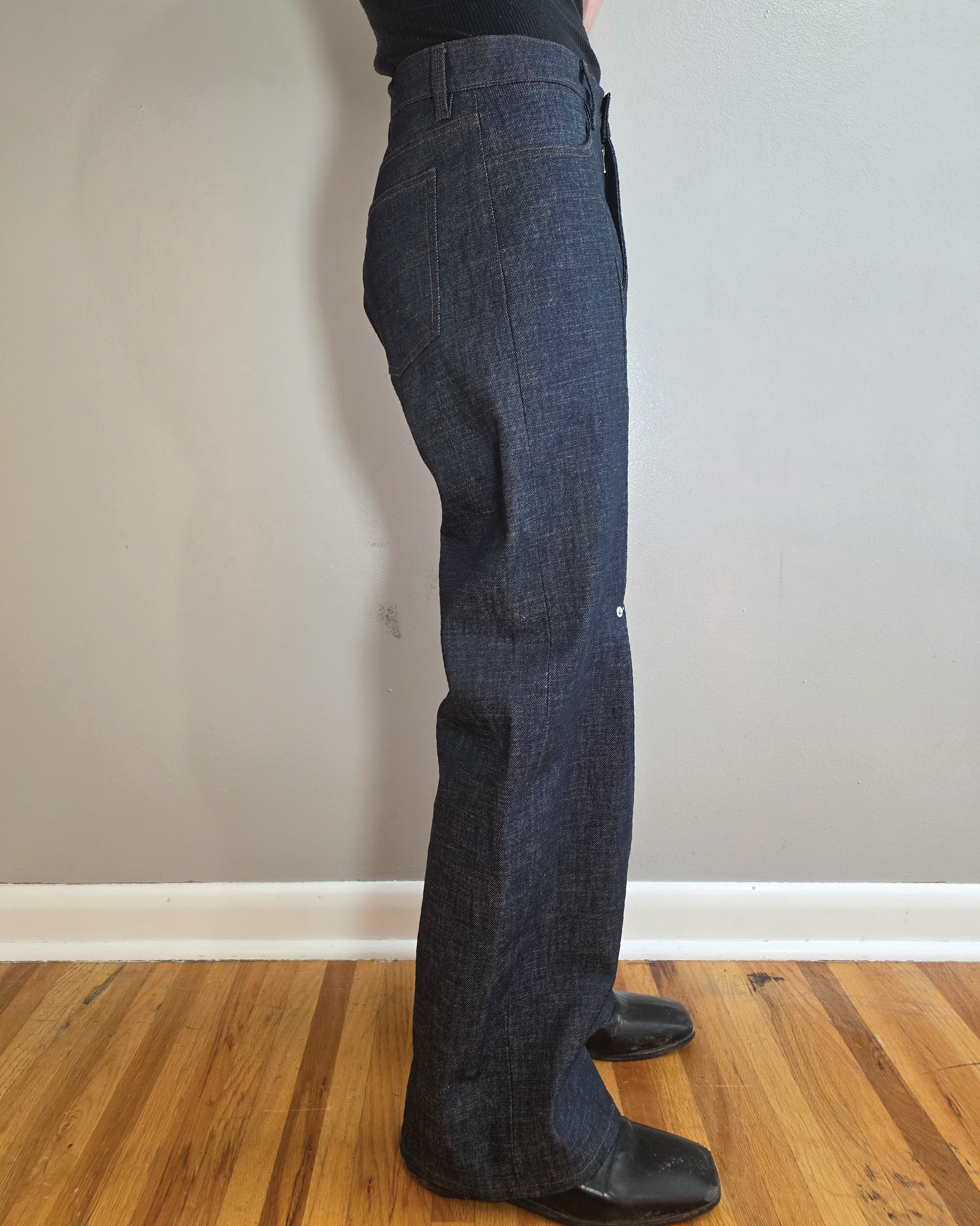 Pinned Box Pleat Pants