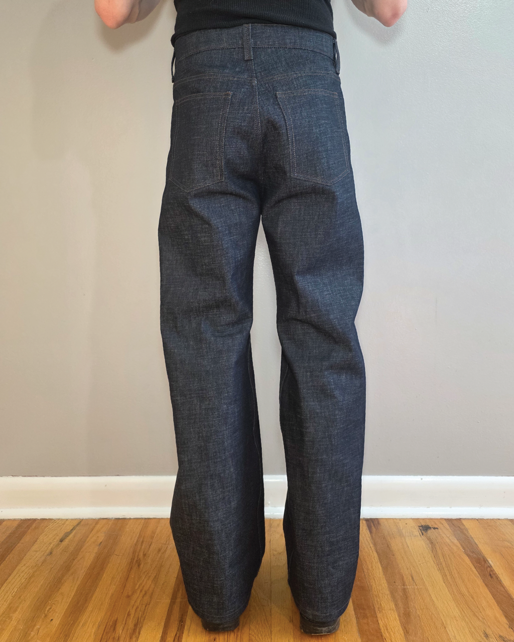 Pinned Box Pleat Pants