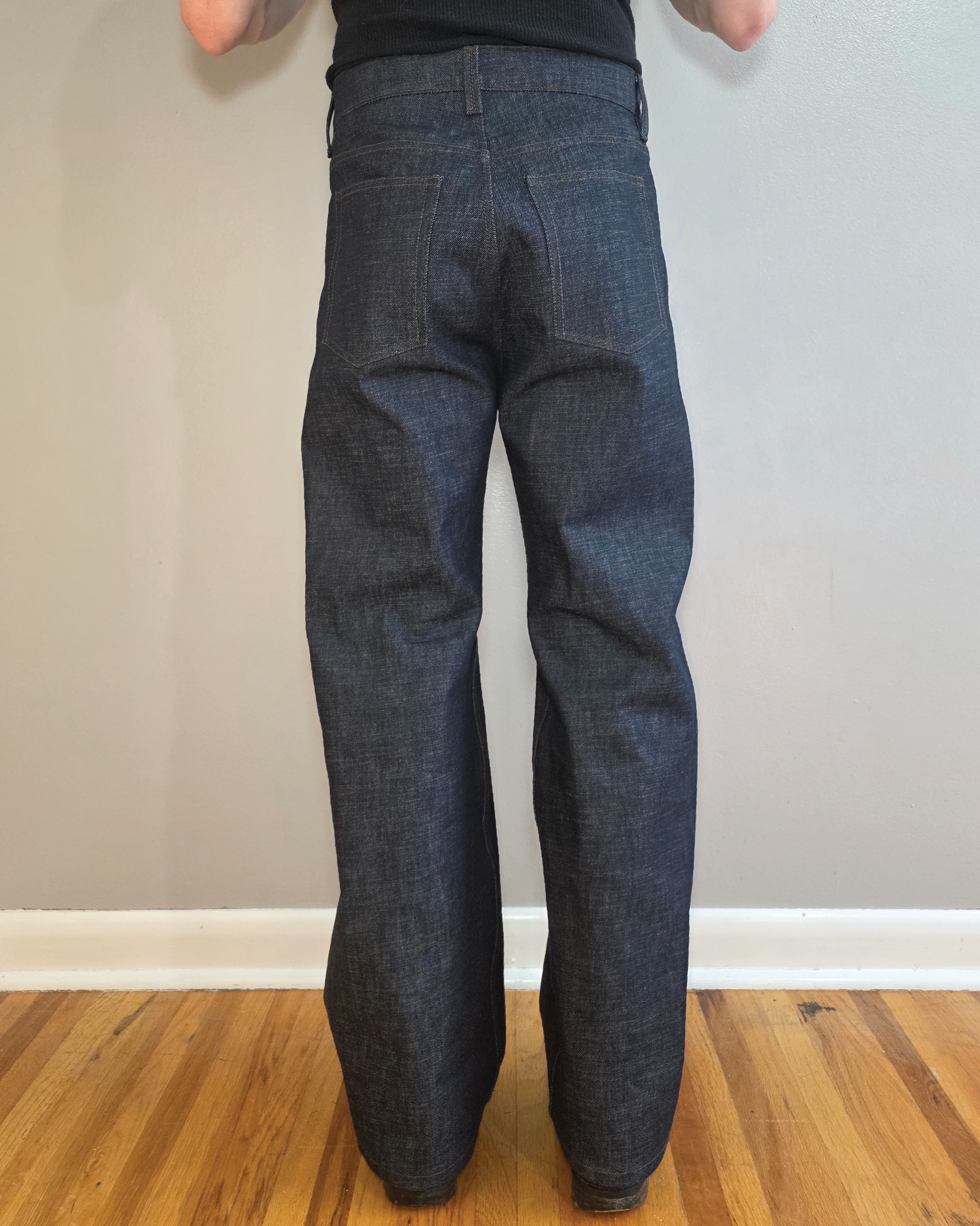 Pinned Box Pleat Pants